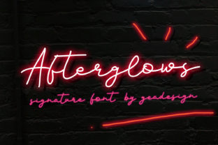 Afterglows: A Dreamy Script Font for Creative Makers