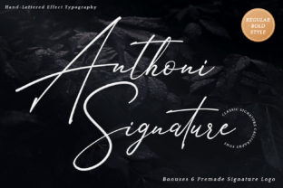 Anthoni Signature: A Handwritten Font for Authentic Design