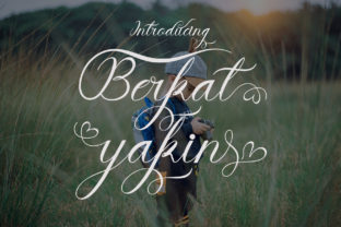 Berkat Yakin: A Handwritten Font for Editorial Elegance