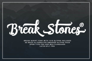 Break Stones Font: A Playful Script for Crafty Creations