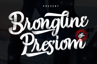 Brongline Presiom Font: A Bold Script for Business Branding