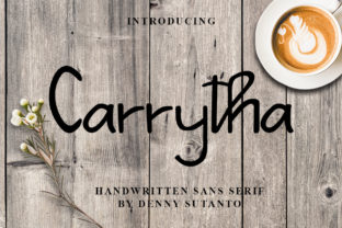 Carrytha: A Handwritten Typeface for Modern Editorial Design