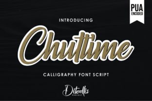 Chuttime Font: A Bold Handwritten Typeface for Crafters