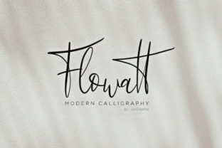 Flowatt: A Modern Script Font for Editorial Design