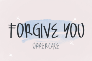 Forgive You Font: A Handwritten Typeface for Heartfelt Crafts