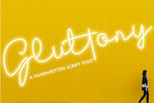 Gluttony: A Bold Handwritten Font for Creative Makers