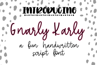 Gnarly Karly: A Playful Script Font for Editorial Design