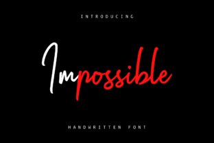 Impossible Font: A Delightful Handwritten Typeface for Editorial Design
