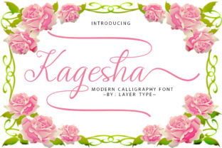 Kagesha: A Modern Script Font for Editorial Design