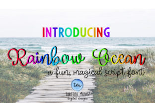 Rainbow Ocean: A Playful Typeface for Bold Branding and Eye-Catching Campaigns