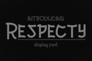 Respecty Font: A Playful Typeface for Digital Designers