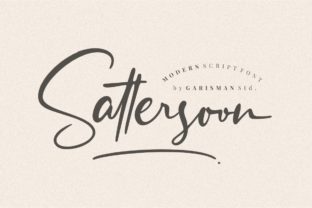 Sattersoon: A Premium Script Font for Editorial Elegance