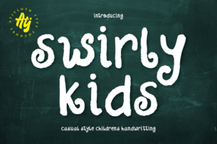 Swirly Kids Font Adds Playful Elegance to Editorial Design