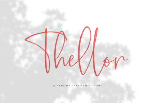 Thellor Font: A Handwritten Typeface for Modern Web Design